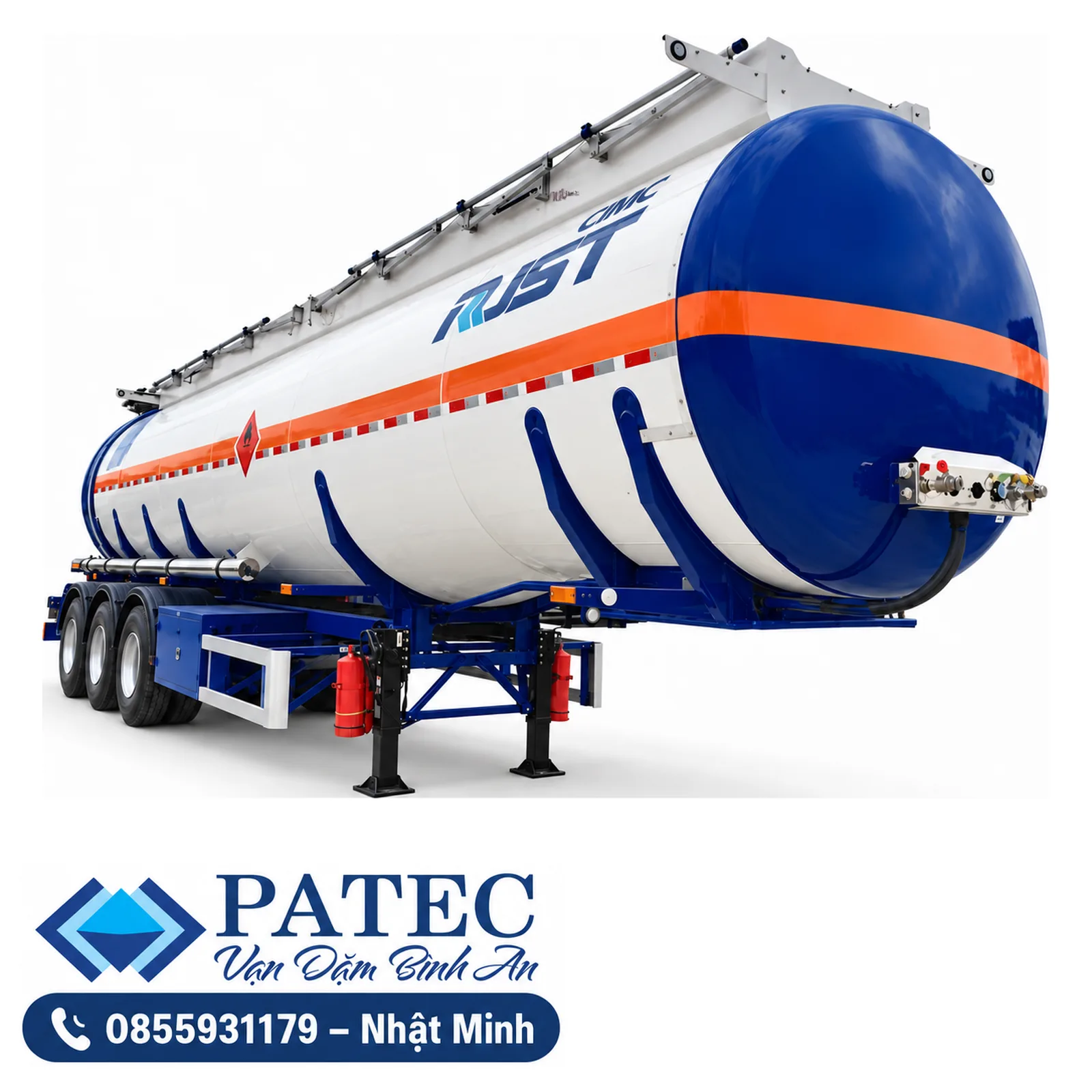 Moóc xi téc inox chở methanol CIMC RJST 38,8 m³ – ảnh minh họa 2