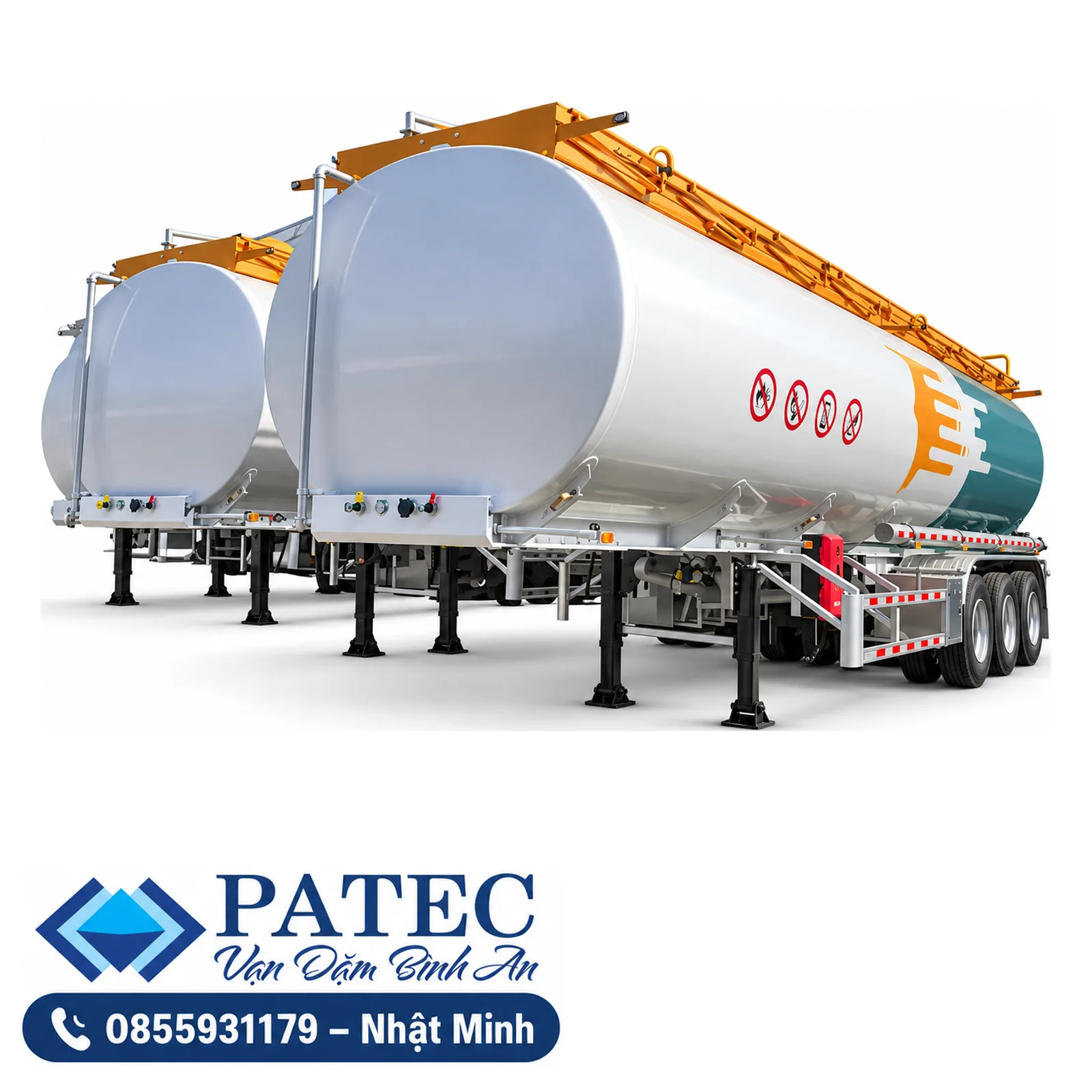 Moóc xi téc xăng dầu YUNLI 40,5 – 44 m³ – ảnh minh họa 1