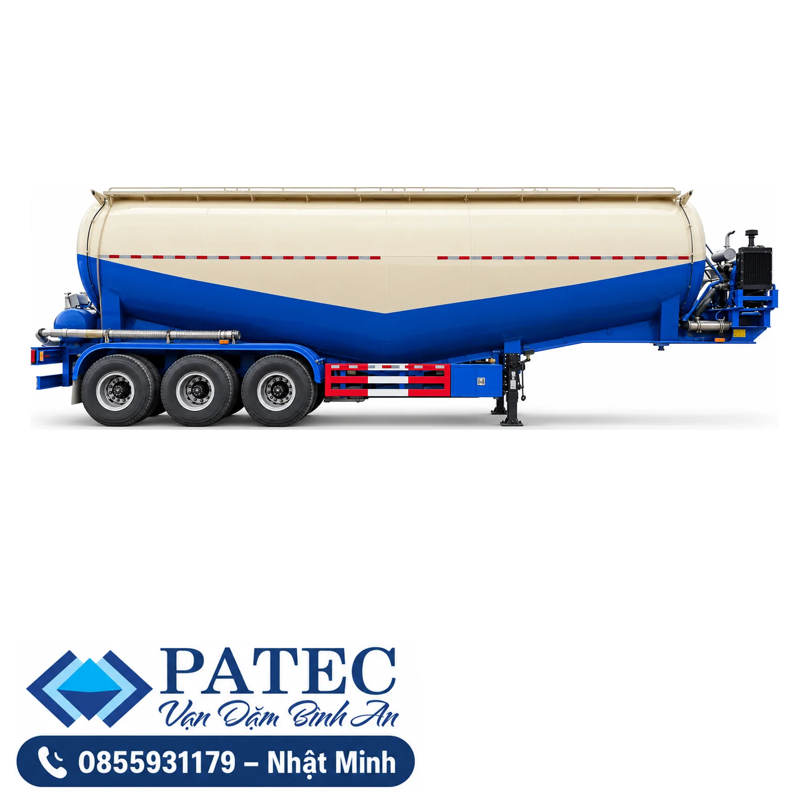 Moóc bồn chở bụi thép CIMC – THT 46,75 – 46,95 m³ – ảnh minh họa 1