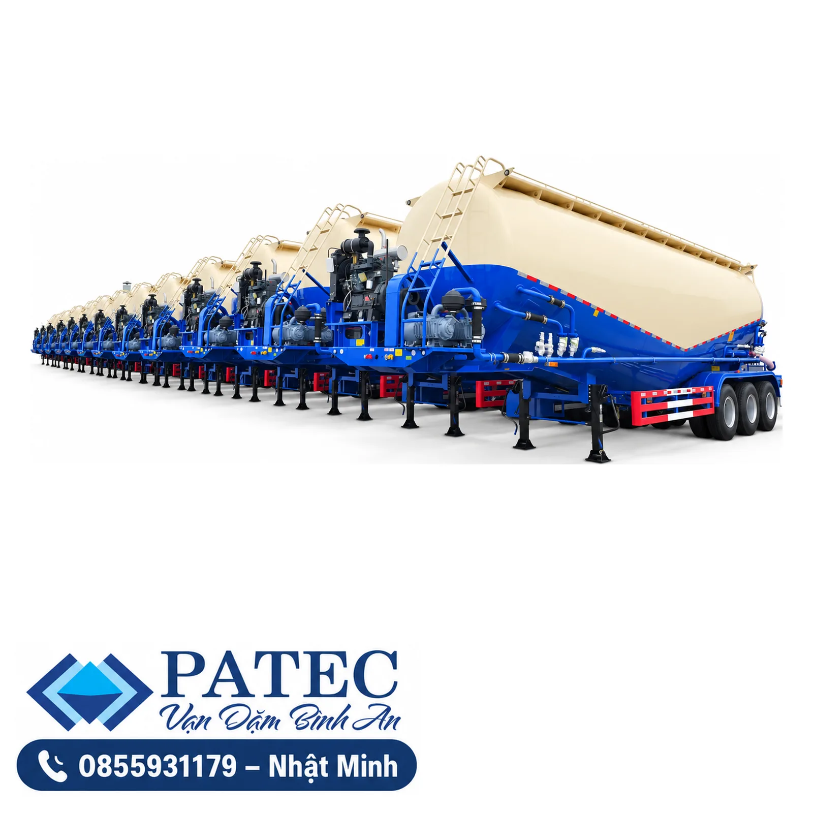 Moóc bồn chở bụi thép CIMC – THT 46,75 – 46,95 m³ – ảnh minh họa 2
