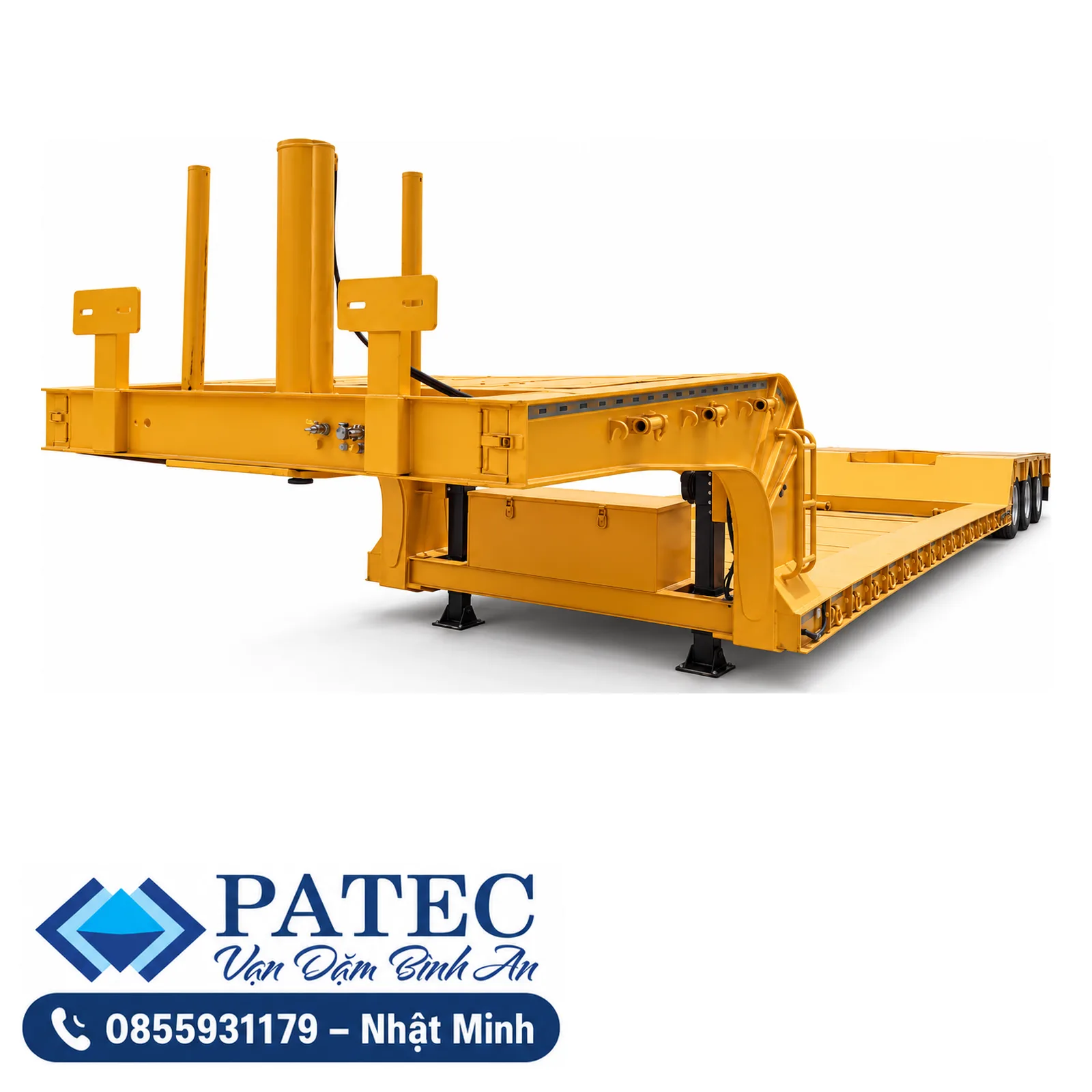 Moóc sàn thấp kéo rút JIN FENGYUAN 3 trục, dài 16,5–21,5 m – ảnh minh họa 1