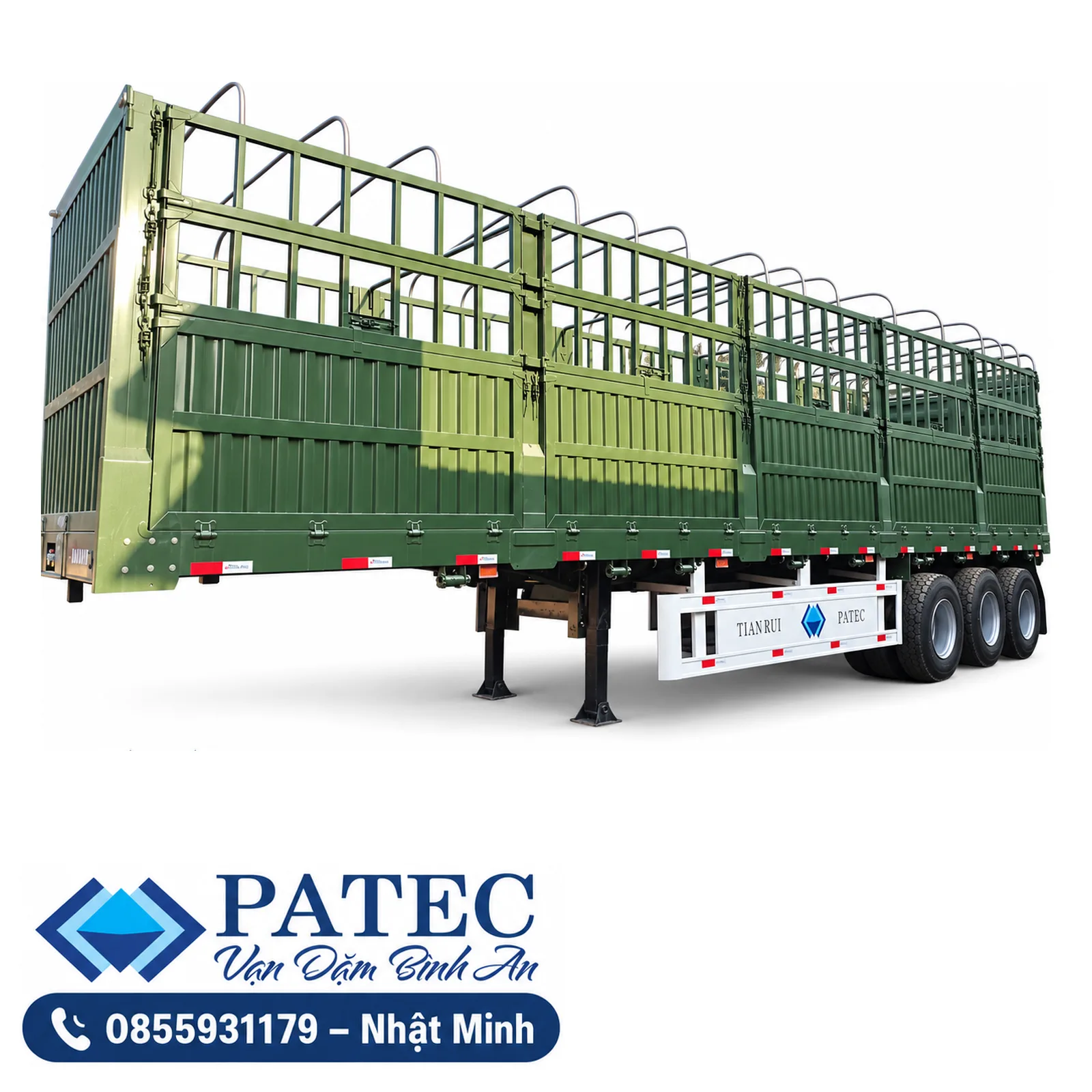 Moóc mui (khung mui) 3 trục – ảnh minh họa 2